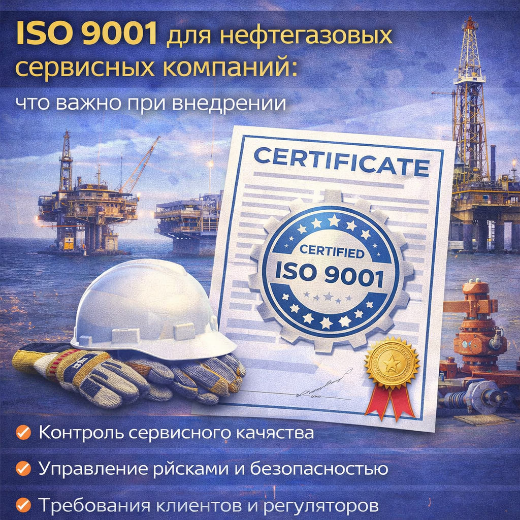 ISO 9001 для нефтегазовых сервисных компаний: что важно при внедрении