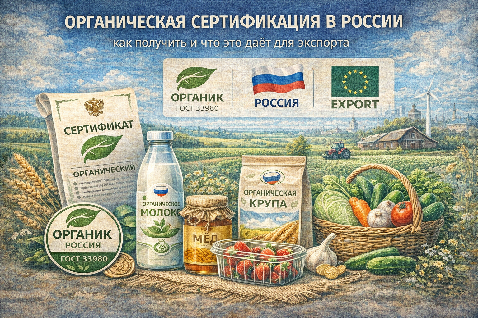 Органическая сертификация в России: как получить и что это даёт для экспорта