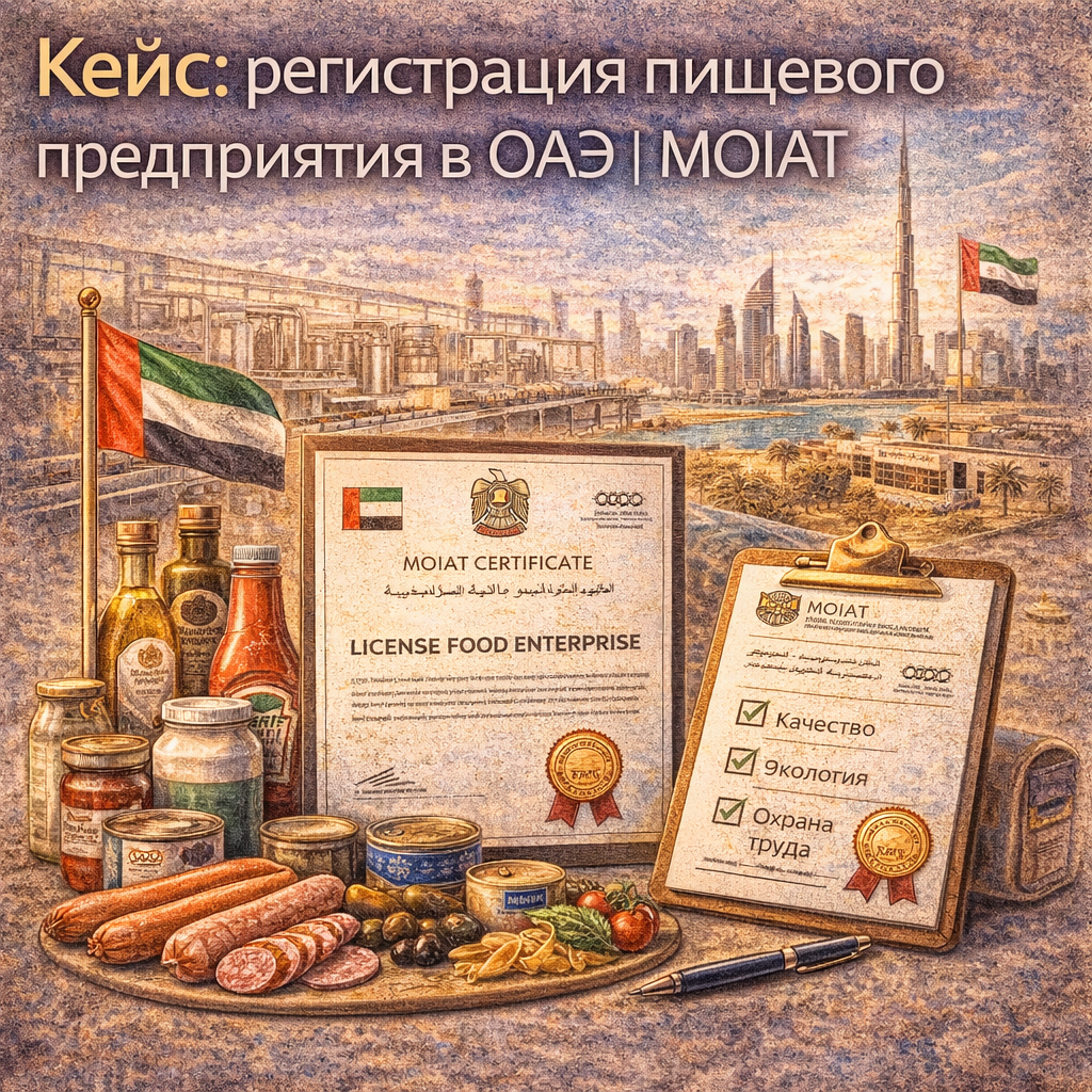 Кейс: регистрация пищевого предприятия в ОАЭ | MOIAT