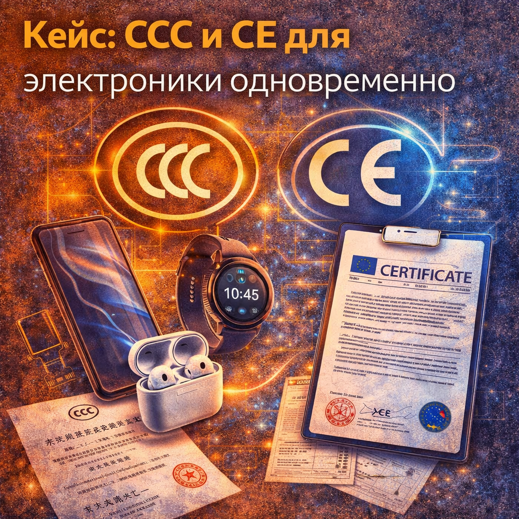 Кейс: CCC и CE для электроники одновременно