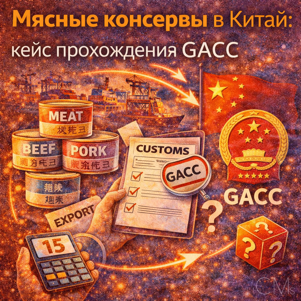 Мясные консервы в Китай: пример прохождения GACC