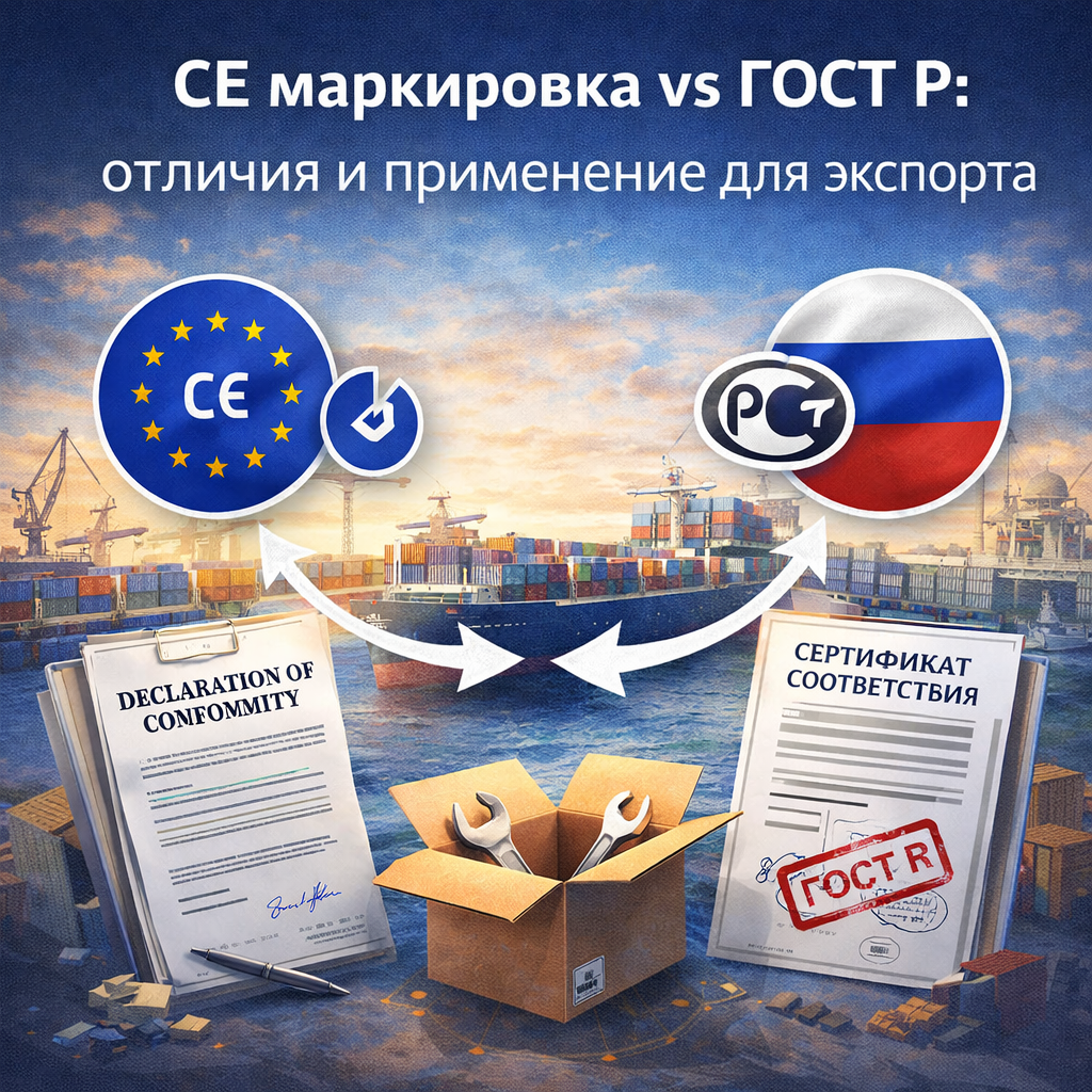 CE маркировка vs ГОСТ Р: отличия и применение для экспорта