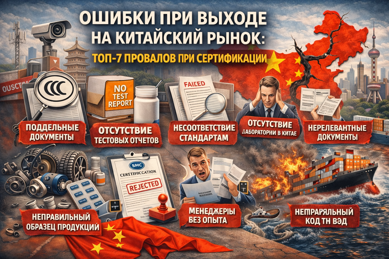 Ошибки при выходе на китайский рынок: топ-7 провалов при сертификации