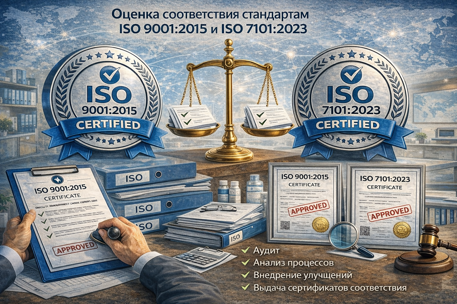 ISO 9001:2015 и ISO 7101:2023 для медицинских организаций — комплексная система менеджмента качества