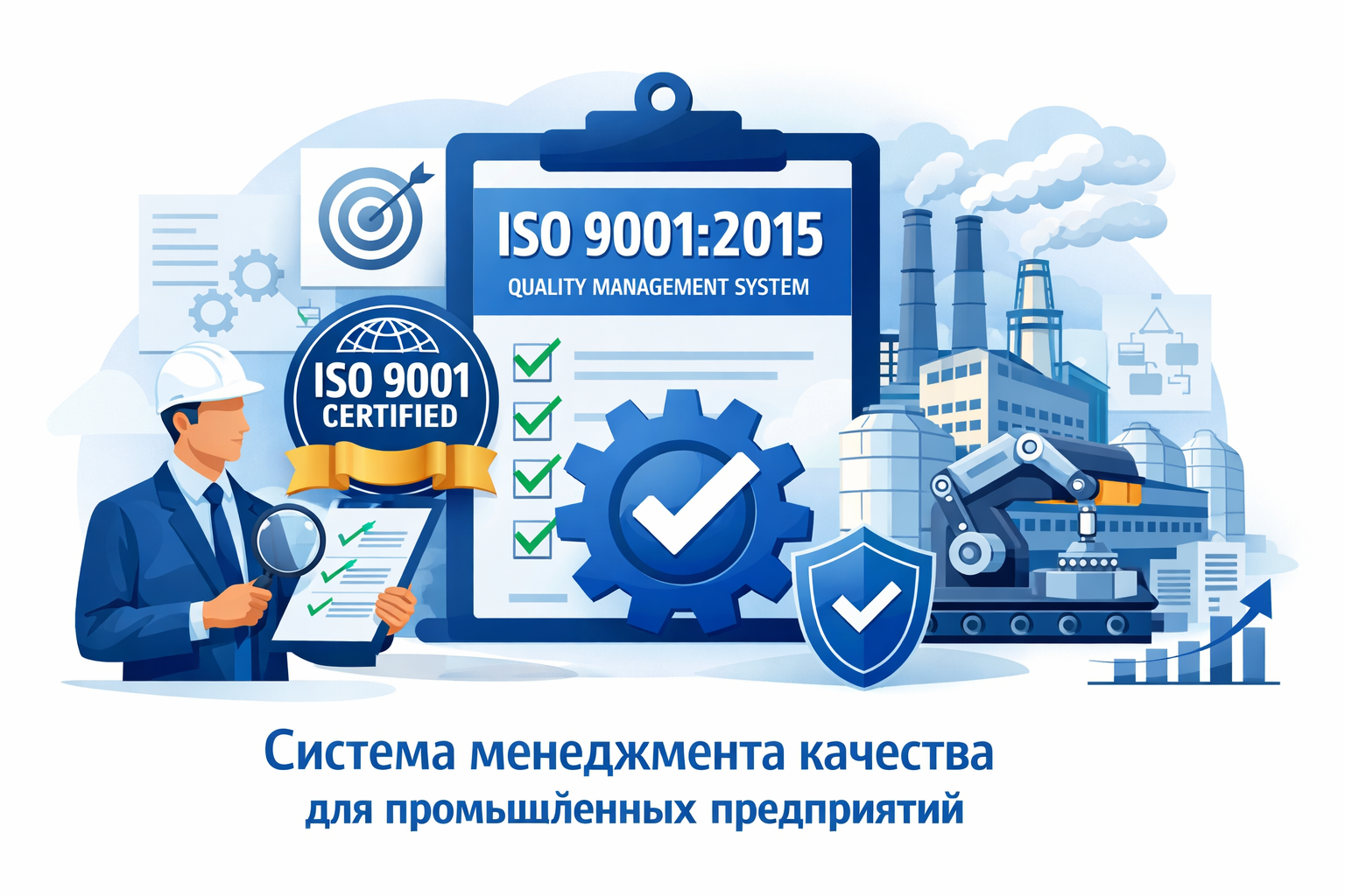 ISO 9001:2015 для промышленных предприятий — система менеджмента качества в производстве