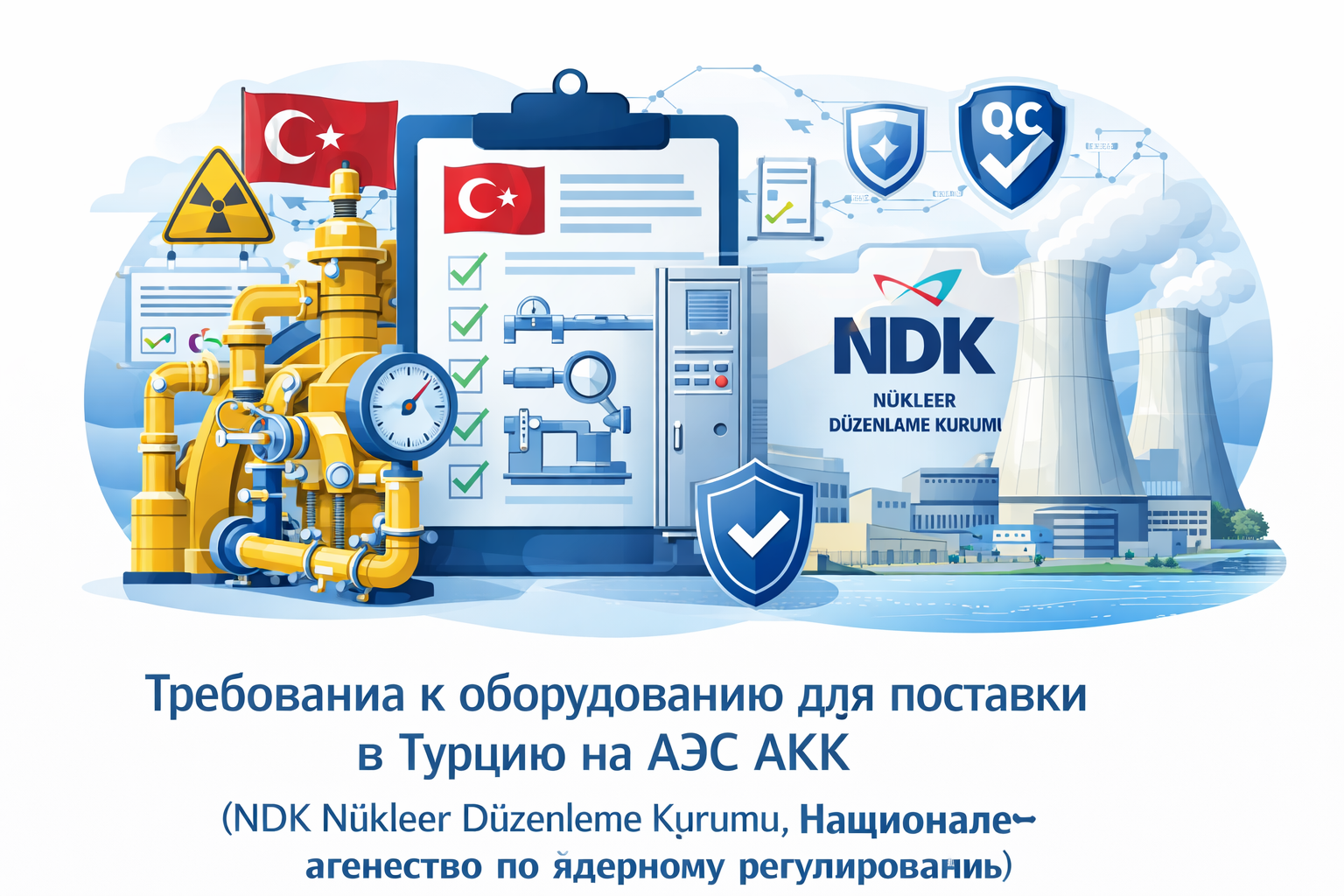 Требования NDK к производителям оборудования для АЭС Аккую — одобрение поставщика и сопутствующая документация