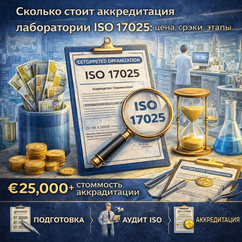 Сколько стоит аккредитация лаборатории ISO 17025: цена, сроки, этапы