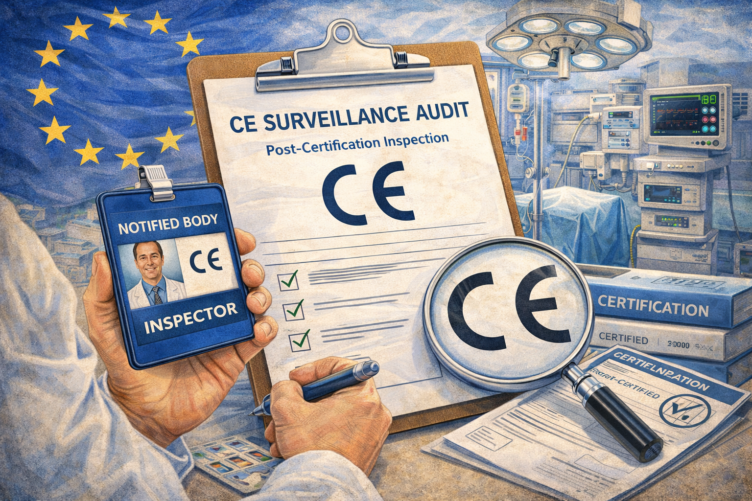 Надзорный аудит CE: проверки Нотифицированного органа после сертификации