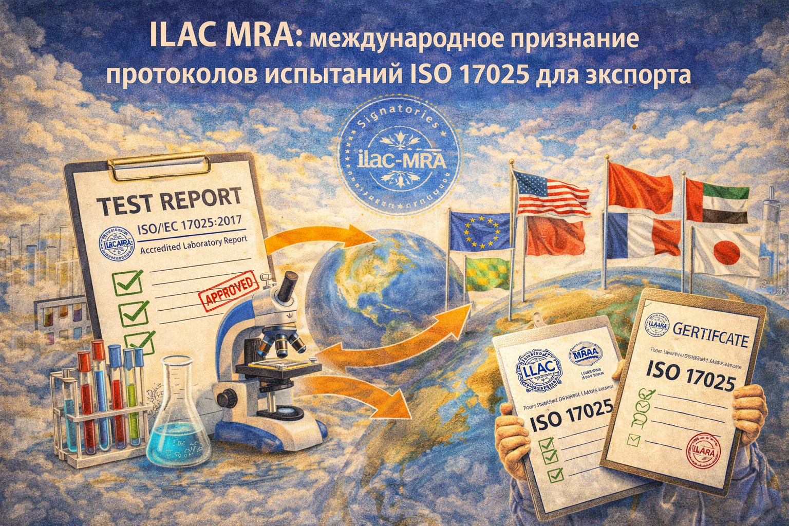 ILAC MRA: международное признание протоколов испытаний ISO 17025 для экспорта