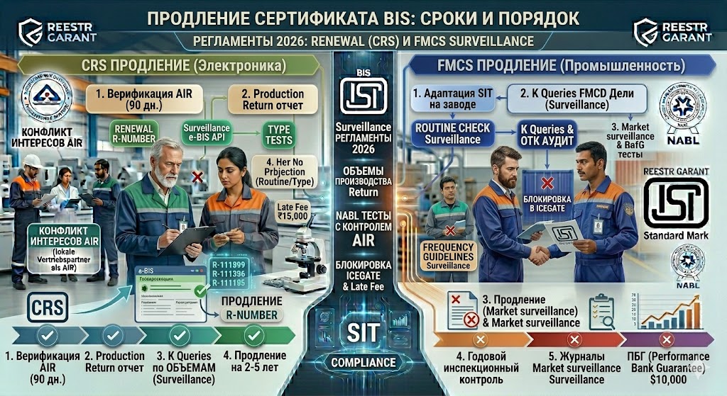 Продление сертификата BIS: регламентированные сроки, пошлины и порядок обновления лицензий в 2026 году