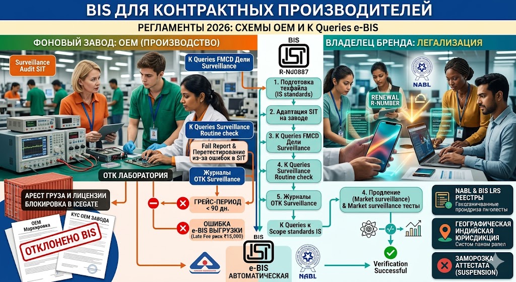 Сертификация BIS для контрактных производств (CM): регуляторные модели и управление рисками в 2026 году