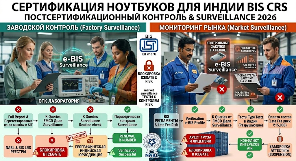 Сертификация ноутбуков для Индии: регламент BIS CRS, стандарты и правила импорта в 2026 году