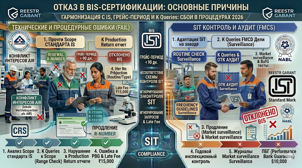 Официальный отказ в BIS-сертификации: ключевые причины, правовые последствия и регламент апелляции в 2026 году
