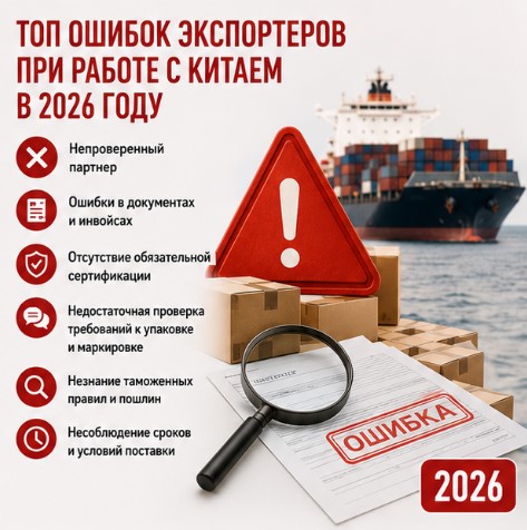 Топ ошибок экспортеров при работе с Китаем в 2026 году